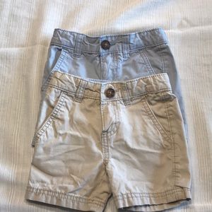 Two pair boys shorts Carters size 2t